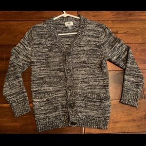 Marled Black Boys Cardigan M(8)